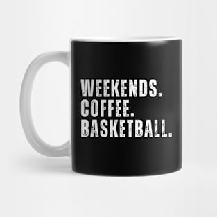 Weekends Coffee Basketball Mug